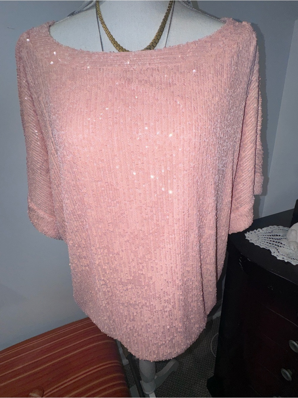 Trina Turk Blush Pink Lightweight Top